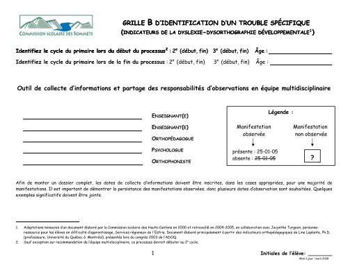 3 Carnet grille B_04-08.pdf - Commission Scolaire des Sommets