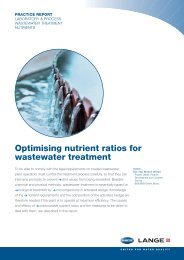 Optimising nutrient ratios for wastewater treatment - HACH LANGE