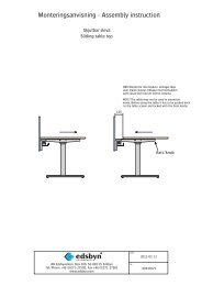 Monteringsanvisning - Assembly instruction - Edsbyn