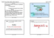 Measures of central Tendency