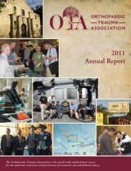 2011 OTA Annual Report - Orthopaedic Trauma Association