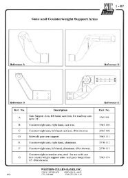 Gate and Counterweight Support Arms - Western-Cullen-Hayes Inc.