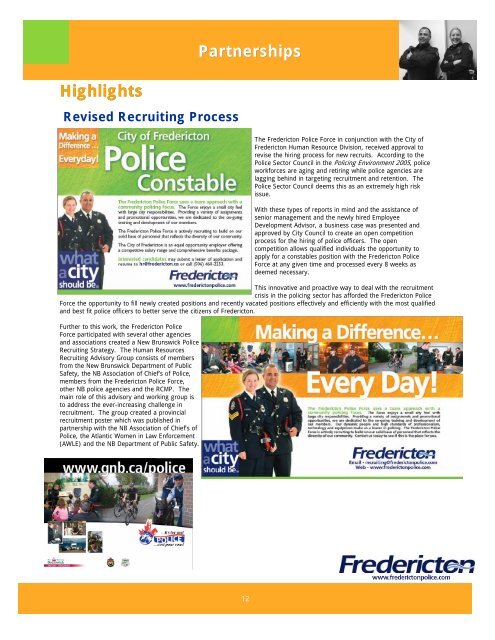 2007 Annual Police Report - Fredericton