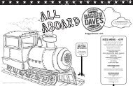 KIDS MENU - 4.99 - Bagger Dave's