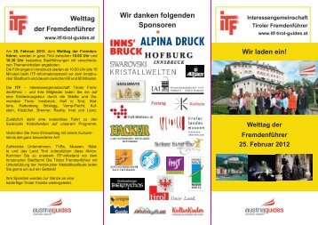 Download Programm - ITF Tirol Guides