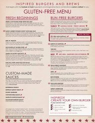 (PDF) Bagger Dave's Gluten Free Menu