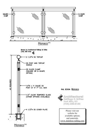 pdf railing detail - Stainless Railings