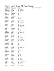 Viterbo Men's Soccer All-Time Roster - Viterbo University Athletics