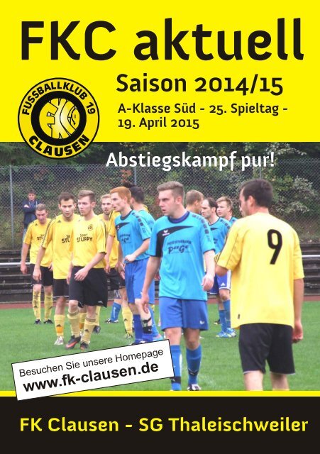 FKC Aktuell - 25. Spieltag - Saison 2014/2015
