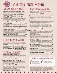 gLUTEN-FREE MENU - Bagger Dave's