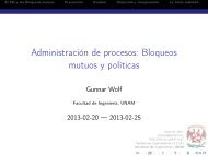 Administración de procesos: Bloqueos mutuos y políticas