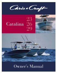 Catalina Owner's Manual - Chris Craft