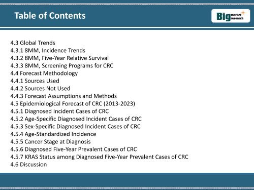 PharmaPoint: Colorectal Cancer Market Analysis,Forecast to 2023