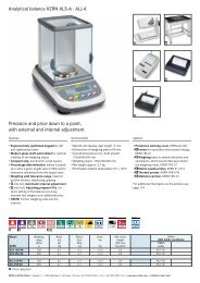 Analytical balance KERN ALS-A · ALJ-A Precision and price down to ...