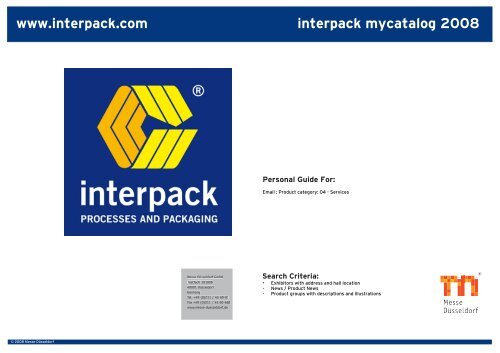 drupa mycatalog 2004 - Interpack