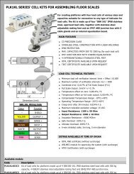 PLK1KL SERIES' CELL KITS FOR ASSEMBLING FLOOR SCALES