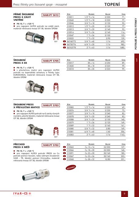 CenÃ­k Katalog - Genova Bohemia sro