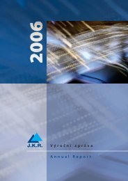 Výroční zpráva JKR 2006