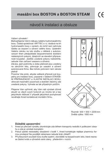 Arttec navod BOSTON CZ.indd - Koupelny