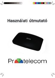 Intek C63CX használati útmutató - PR-Telecom