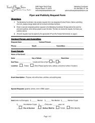 Flyer and Publicity Request Form - Temple Shaarei Shalom
