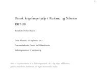 Dansk krigsfangehjÃ¦lp i Rusland og Sibirien 1917-20 - Bernadette ...