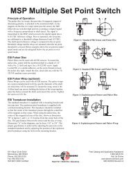 MSP Multiple Set Point Switch - Electro-Sensors, Inc.