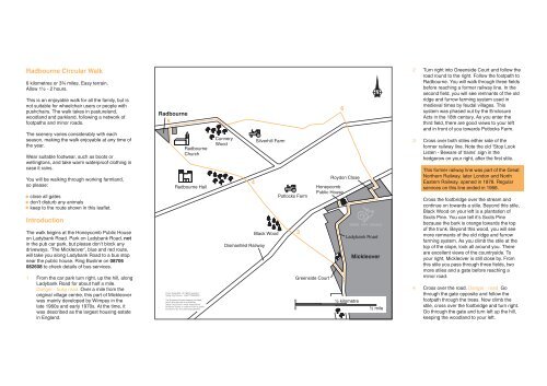 Radbourne Circular Walk - Derby and South Derbyshire Ramblers