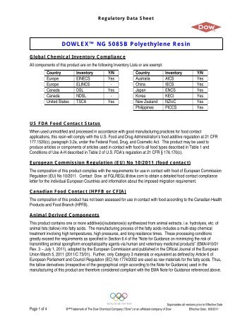 DOWLEX™ NG 5085B Polyethylene Resin