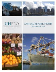 Annual Report, FY2011 - UHERO - University of Hawaii