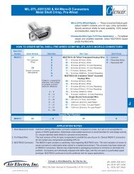 MIL-DTL 83513 Pre-Wired Connectors - Air Electro, Inc.