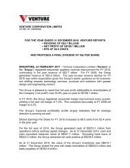 Press Release - Venture Corporation Limited