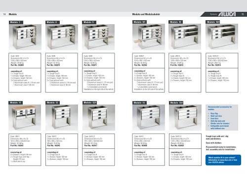 Catalogue System ALUCA - Oulie-Hansen as