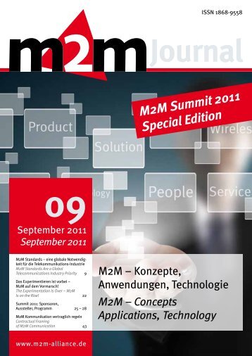 M2M Summit 2011 Special Edition - M2M Alliance