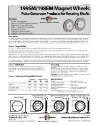 199SM/198EM Magnet Wheels - Electro-Sensors, Inc.
