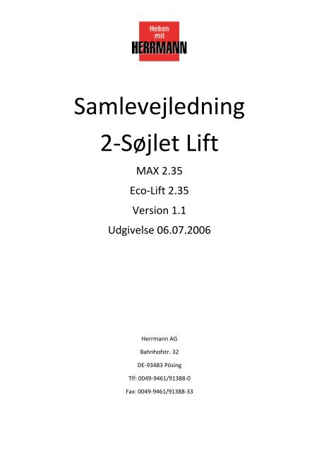 Herrmann 2.35 2-sÃ¸jlet Lift - Flex1one