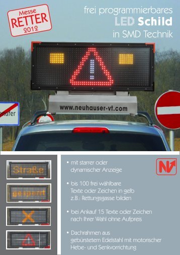 LED-Schild Traffic K3 mit Klapprahmen Stealth (PDF