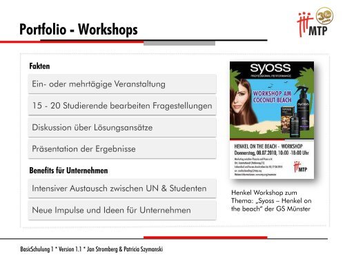 MTP_BasicSchulung 1_SoSe 2011_Handout.pdf - Marketing ...