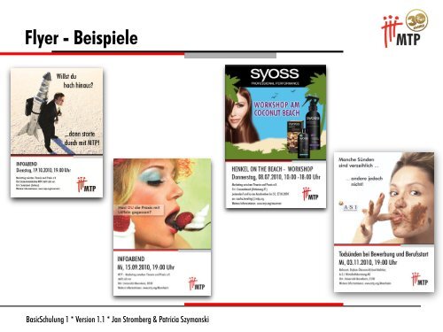 MTP_BasicSchulung 1_SoSe 2011_Handout.pdf - Marketing ...