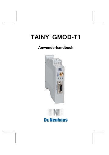 Handbuch: TAINY GMOD-T1 - Dr. Neuhaus Telekommunikation GmbH