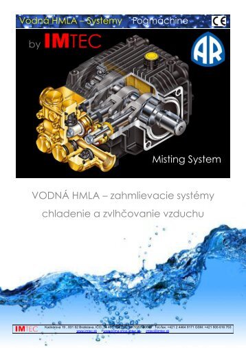 by IMTEC Misting System VODNÃ HMLA â zahmlievacie systÃ©my ...