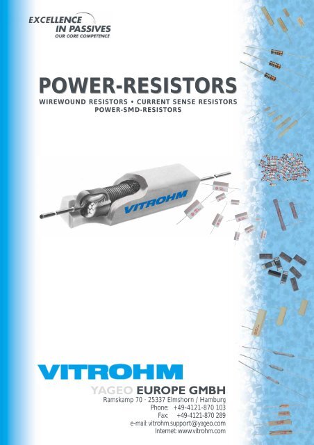 POWER-RESISTORS - VTM