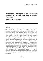 Maimonides' Philosophy of the Evolutionary ... - Hashkafa Circle