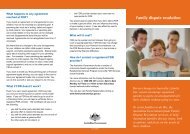 Family Dispute Resolution brochure - Relationships Australia Victoria