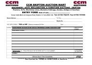 CCM SKIPTON AUCTION MART - CCM Auctions