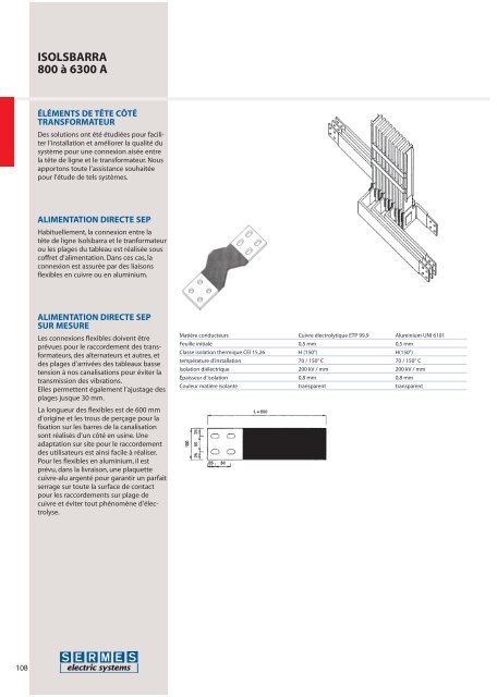 ISOLSBARRA Canalisation forte puissance de 800 Ã  ... - SERMES