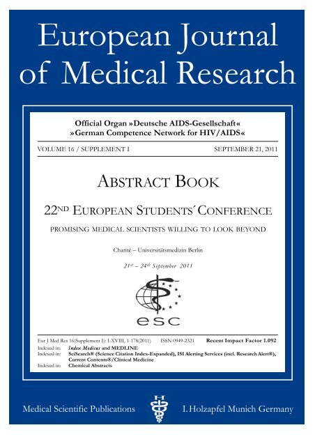 european journal of medical research author guidelines