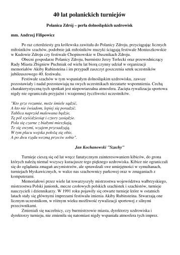 Krótka historia Turnieju w formacie *.pdf - - pobierz