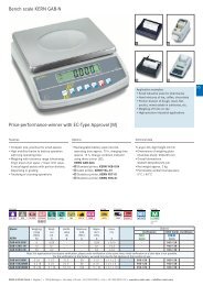 Bench scale KERN GAB-N Price-performance-winner with EC-Type ...