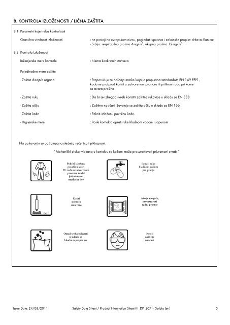 MSDS Kamena mineralna vuna - Knauf Insulation